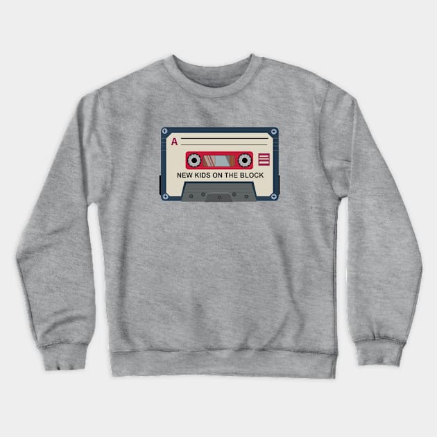 New Kids On The Block Cassette Crewneck Sweatshirt by Abiarsa